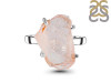 Rose Quartz Rough Ring-R-Size-6 RSQ-2-115