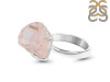Rose Quartz Rough Ring-R-Size-7 RSQ-2-117