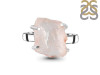 Rose Quartz Rough Ring-R-Size-8 RSQ-2-118