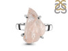 Rose Quartz Rough Ring-R-Size-6 RSQ-2-119
