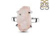 Rose Quartz Rough Ring-R-Size-6 RSQ-2-120