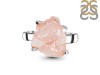 Rose Quartz Rough Ring-R-Size-8 RSQ-2-122