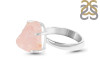 Rose Quartz Rough Ring-R-Size-8 RSQ-2-122