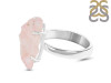 Rose Quartz Rough Ring-R-Size-8 RSQ-2-123