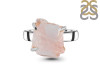 Rose Quartz Rough Ring-R-Size-8 RSQ-2-126