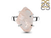 Rose Quartz Rough Ring-R-Size-8 RSQ-2-128