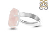 Rose Quartz Rough Ring-R-Size-8 RSQ-2-128
