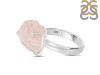 Rose Quartz Rough Ring-R-Size-8 RSQ-2-129