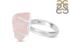 Rose Quartz Rough Ring-R-Size-6 RSQ-2-132