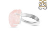 Rose Quartz Rough Ring-R-Size-8 RSQ-2-141