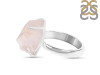 Rose Quartz Rough Ring-R-Size-10 RSQ-2-142