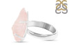 Rose Quartz Rough Ring-R-Size-9 RSQ-2-144