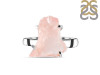Rose Quartz Rough Ring-R-Size-8 RSQ-2-146