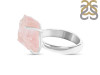 Rose Quartz Rough Ring-R-Size-8 RSQ-2-146