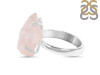 Rose Quartz Rough Ring-R-Size-9 RSQ-2-148