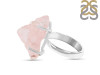 Rose Quartz Rough Ring-R-Size-7 RSQ-2-150