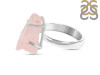 Rose Quartz Rough Ring-R-Size-9 RSQ-2-152