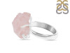 Rose Quartz Rough Ring-R-Size-7 RSQ-2-155