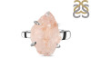 Rose Quartz Rough Ring-R-Size-6 RSQ-2-159