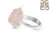 Rose Quartz Rough Ring-R-Size-6 RSQ-2-159