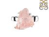 Rose Quartz Rough Ring-R-Size-7 RSQ-2-160