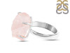 Rose Quartz Rough Ring-R-Size-9 RSQ-2-165