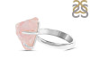 Rose Quartz Rough Ring-R-Size-7 RSQ-2-167