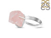 Rose Quartz Rough Ring-R-Size-8 RSQ-2-173