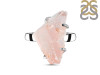 Rose Quartz Rough Ring-R-Size-6 RSQ-2-174