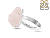 Rose Quartz Rough Ring-R-Size-6 RSQ-2-174