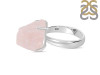 Rose Quartz Rough Ring-R-Size-9 RSQ-2-181