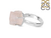 Rose Quartz Rough Ring-R-Size-8 RSQ-2-186