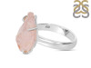 Rose Quartz Rough Ring-R-Size-9 RSQ-2-187