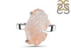 Rose Quartz Rough Ring-R-Size-7 RSQ-2-92