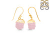 Rose Quartz Raw Crystal Earring RSQ-RCYE-1