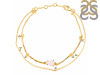 Rose Quartz  Raw Crystal & White Topaz Bracelet RSQ-RDB-168.
