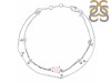 Rose Quartz  Raw Crystal & White Topaz Bracelet RSQ-RDB-168.
