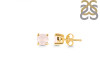 Rose Quartz Stud Earring RSQ-RDE-1321.
