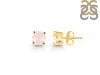 Rose Quartz Stud Earring RSQ-RDE-1435.