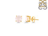 Rose Quartz Stud Earring RSQ-RDE-1436.