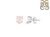 Rose Quartz Stud Earring RSQ-RDE-1436.