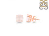 Rose Quartz Stud Earring RSQ-RDE-1437.