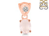 Rose Quartz Pendant RSQ-RDP-551-V-LOOP.