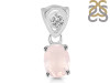 Rose Quartz Pendant RSQ-RDP-551-V-LOOP.