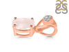 Rose Quartz Pendant RSQ-RDP-551-V-LOOP.
