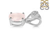 Rose Quartz Pendant RSQ-RDP-551-V-LOOP.