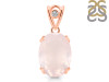 Rose Quartz Pendant RSQ-RDP-744-V-LOOP.