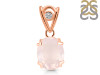 Rose Quartz Pendant RSQ-RDP-749-V-LOOP.