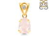 Rose Quartz Pendant RSQ-RDP-752-V-LOOP.