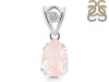 Rose Quartz Pendant RSQ-RDP-752-V-LOOP.